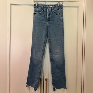 Good American Light Blue Straight Leg Jeans